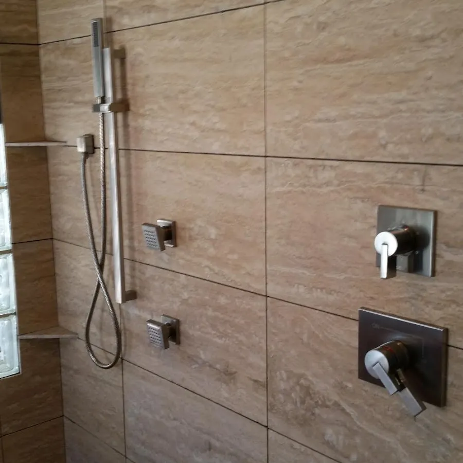 Shower fixture installation for Water Heater Replacement in Egelston